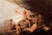 Francisco de Goya Der Kadaver des Jesuiten Brebeuf oil painting artist